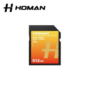 HOMAN 호만 UHS-II SD Card 메모리카드 V60 512GB