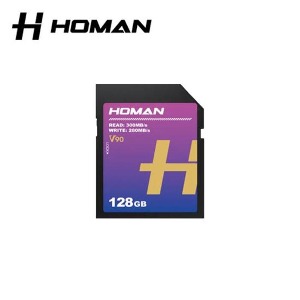 HOMAN 호만 UHS-II SD Card 메모리카드 V90 128GB
